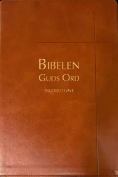 Bibelen Guds Ord. Studieutgave. Brun kunstskinn. Register