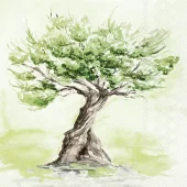 Servietter Lunsj, Ambiente, Olive tree (16,5x16,5 cm, 20 stk)