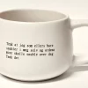 Krus, hvit m/sort Tenk og snuble Tjomlid, 200g 300ml D:8 H:6,8cm