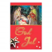 Julekort, God jul. Dobbelt kort m/konv, 11,5x16,5 cm (307623)