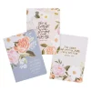 Notatbok, Gavesett, Affection Blue Floral, 3 stk (NBS 087)