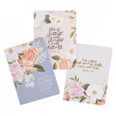 Notatbok, Gavesett, Affection Blue Floral, 3 stk (NBS 087)