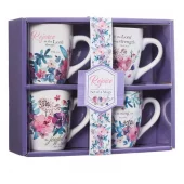 Krus, Rejoice Collection, 4 stk (MUGS 14)