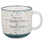 Krus, Bless You and Keep You, Blue Confetti (MUG 1224)