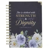 Notatbok, spiralbundet, Strength and Dignity (JLW 179)