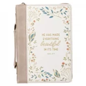Bibeltrekk, Large, Everything Beautiful, Taupe Faux Leather (BBL 841)