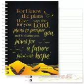 Notatbok, Spiralbundet, For I know the plans (N 183)