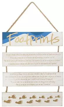 Veggdekor, Footprints, 30 x 50 cm (ROPESGNW-1)