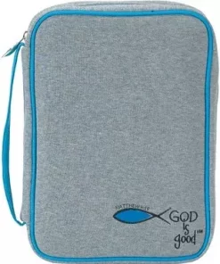 Bibeltrekk, Medium, God is Good, Fisk, Grå Jersey (BCJ-206)