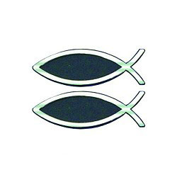 Bilemblem, Fisk, 7 cm, 2 stk (80101518)