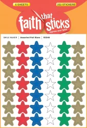 Klistremerker, stjerner, Tyndall - Faith That Sticks, 6 stk (93346)