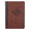 Notatbok, Luxleather m/glidelås, Blessed Man (JL 387)