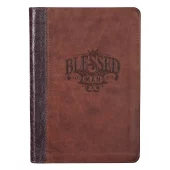 Notatbok, Luxleather m/glidelås, Blessed Man (JL 387)