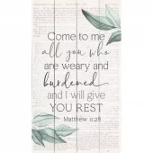 Veggdekor, I Will Give You Rest, Matt. 11.28 (PNL 0937)