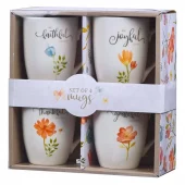 Krus, Gratefull collection, 4 stk (MUGS 20)