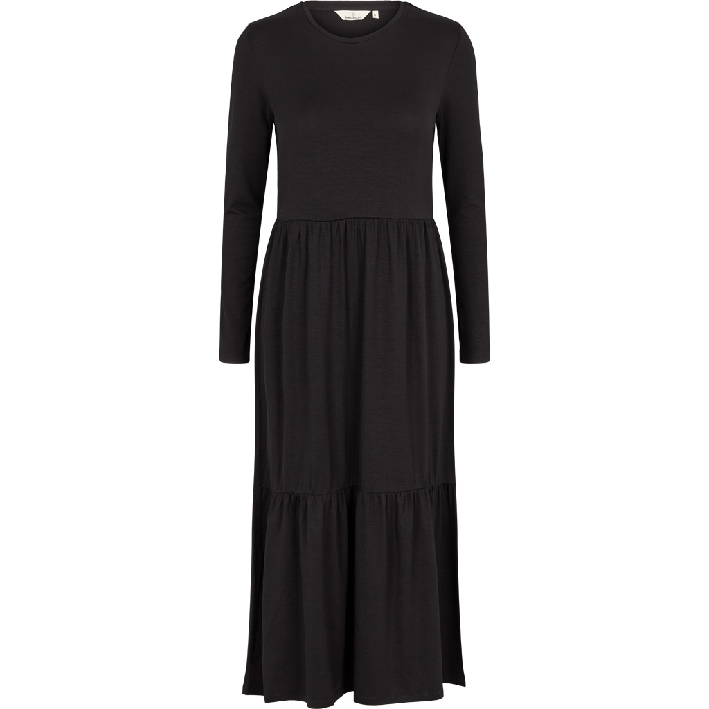 Joline Frill Dress, Black, Basic Apparel