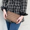 Simone Makeup Purse, Brown, Markberk