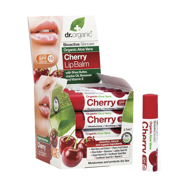 Dr Organic Lip Balm Aloe Vera/Cherry