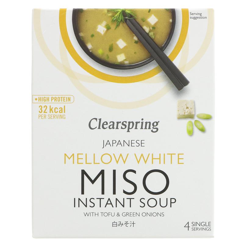Clearspring Hvit Miso suppe m/tofu 4x10g