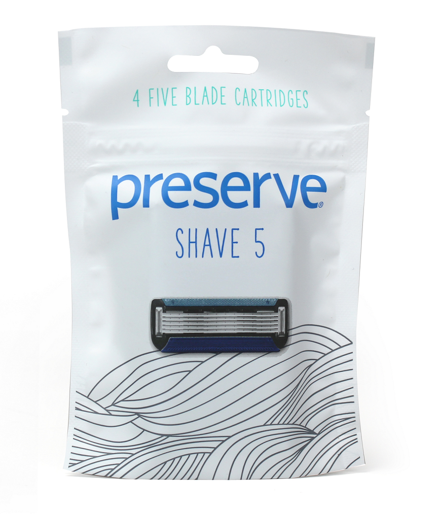 Preserve Shave 5 Replacement Blades | 4 Blades