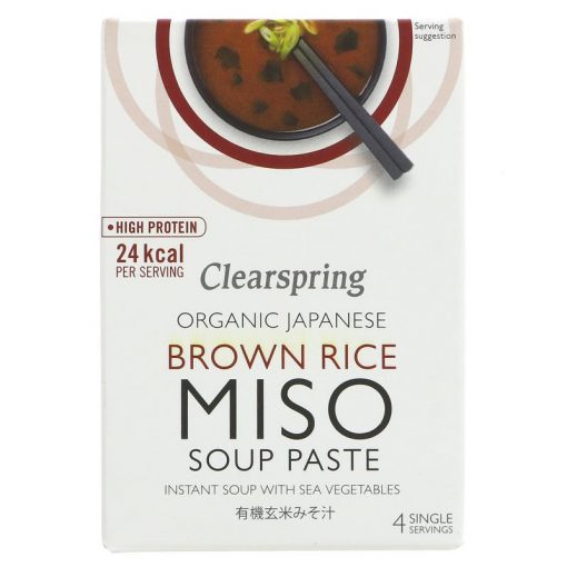 Clearspring Brown Rice Miso suppepasta 4x15g