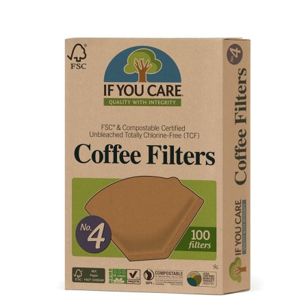 If You Care - Kaffefilter nr.4. 100 stk