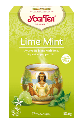 Lime mint te, 17 poser, økologisk, Yogi Tea