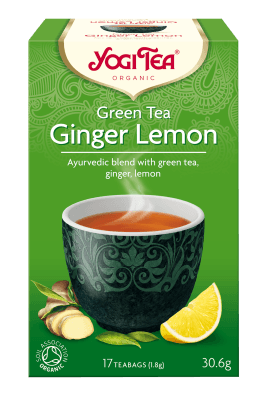 Green ginger lemon te, 17 poser, Yogi
