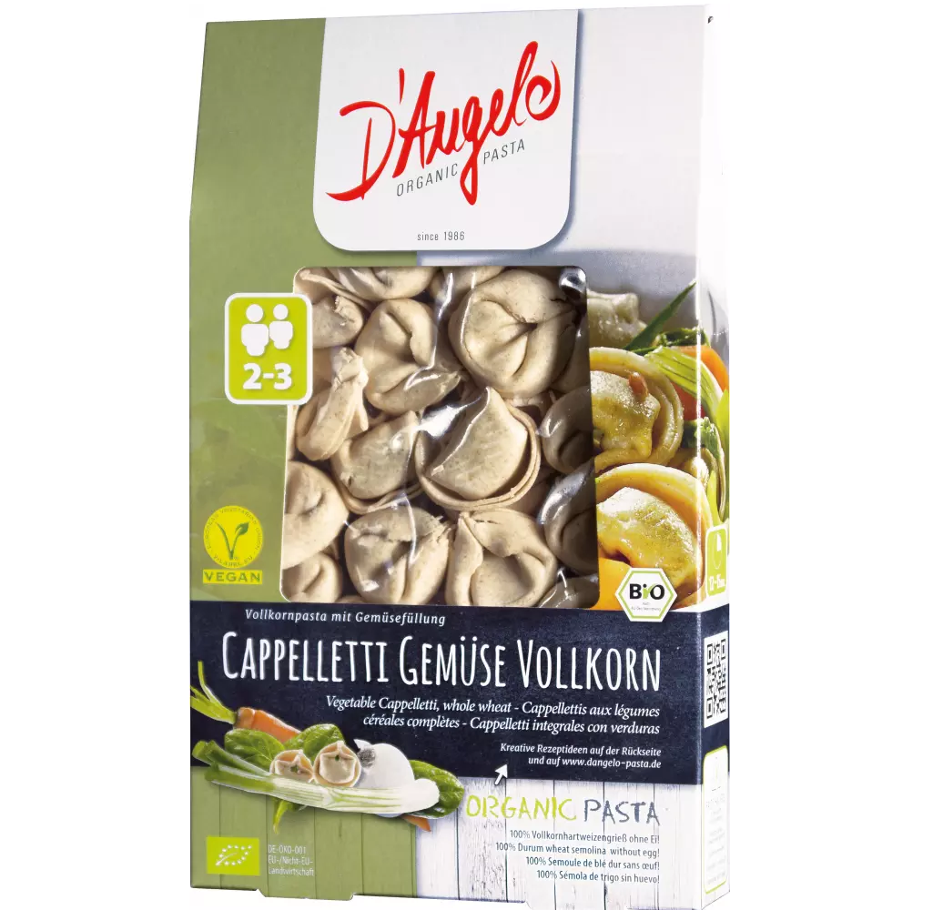 DAngelo Cappelletti Fullkorn med Grønnsaker 250g