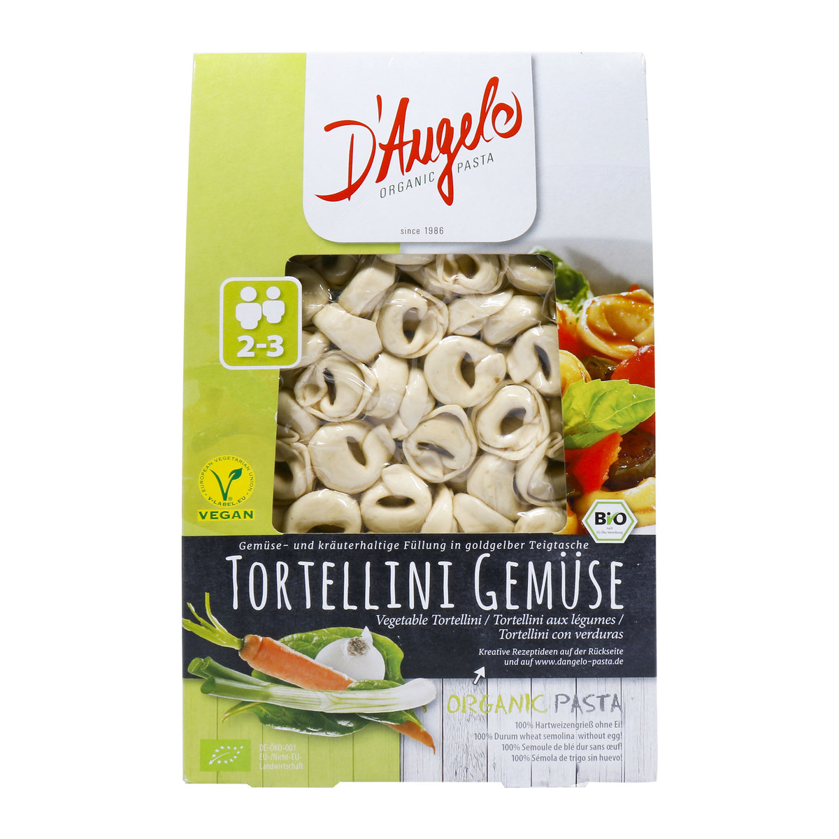 DAngelo Tortellini med Grønnsaker 250g