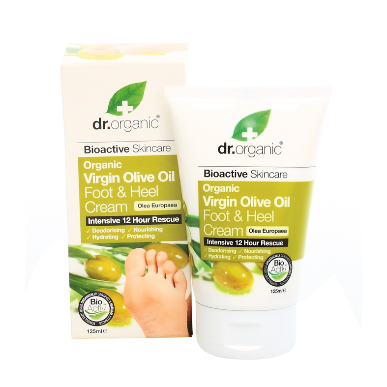 Dr. organic virgin olive oil foot & heel cream 125 ml