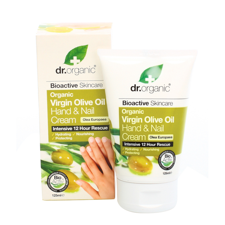 Dr. organic olivenolje hånd- og neglekrem 125ml