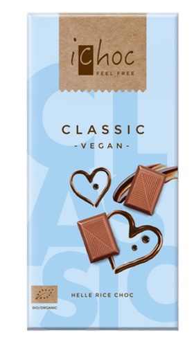 Ichoc Lys sjokolade Classic. vegan. [øko] 80 g