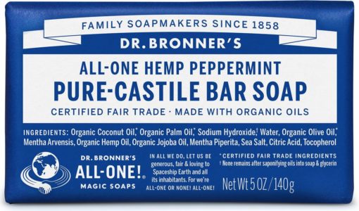 Dr. bronner Peppermint såpe 140 gr