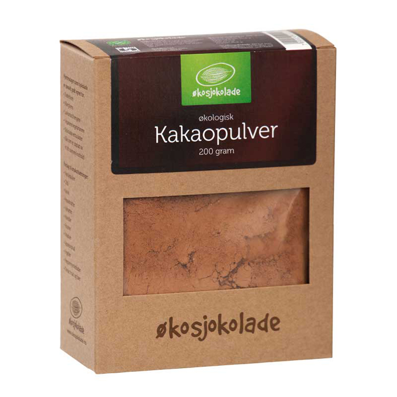 Kakaopulver Økosjokolade (økologisk & Fairtrade) 200 gr.