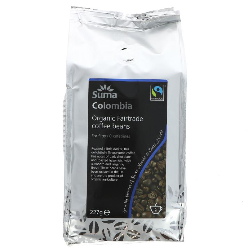 suma ft colombia coffee beans 227g