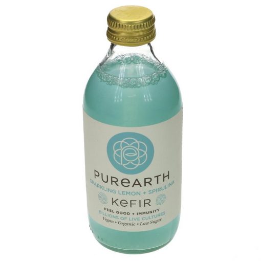 purearth vannkefir sitron + spirulina 250ml, øko
