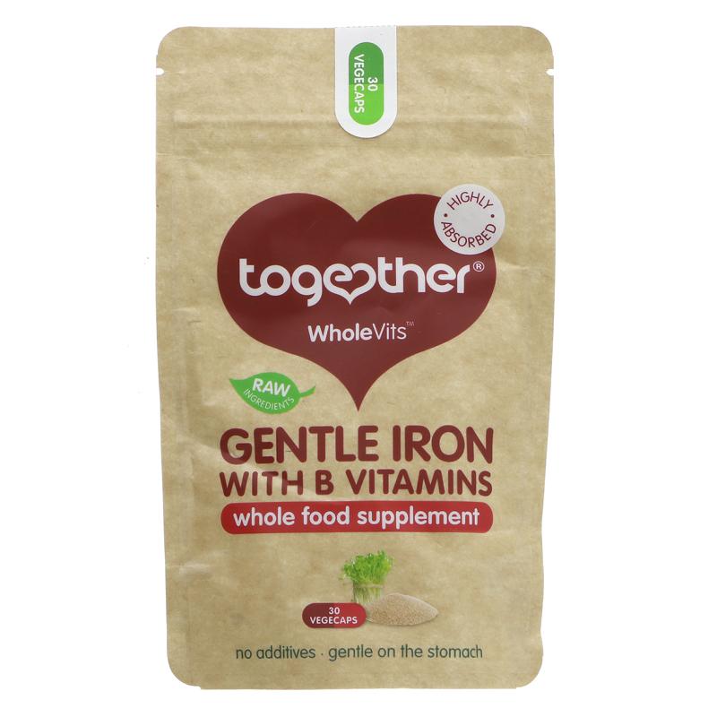 Together Health Gentle Iron 30 vegecaps vegan raw