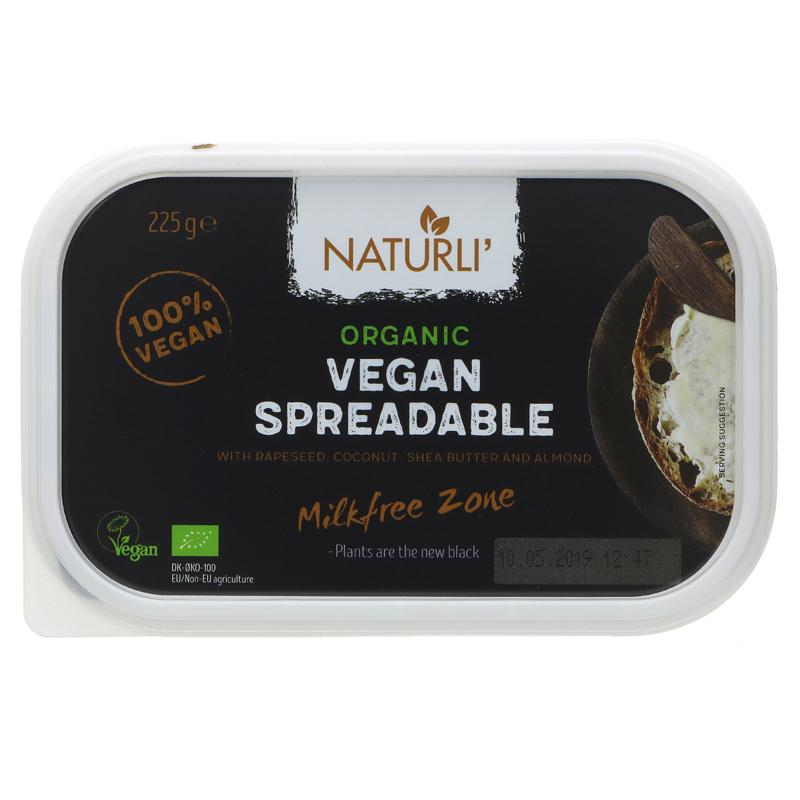 naturli vegan butter spreadable 225g