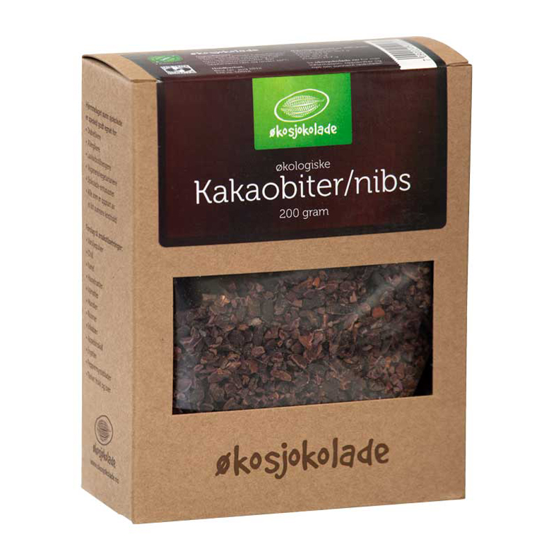 Økosjokolade Kakaonibs 200g. øko. fairtrade