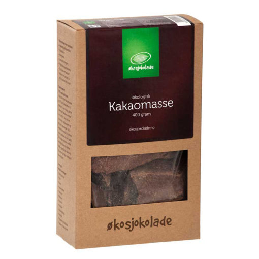 Økosjokolade Kakaomasse 400g. øko. fairtrade