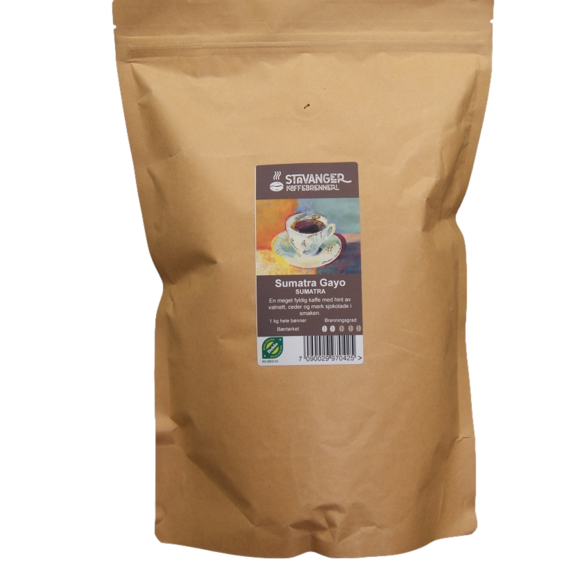 Sumatra Gayo Stavanger Kaffebrenneri, 1 kg økologisk