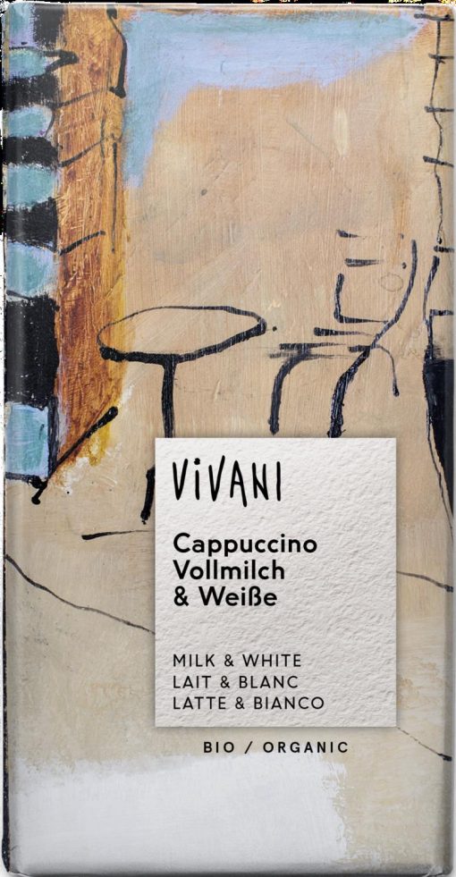 Vivani milk & white cappuccino 100g