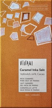 Vivani Melkesjokolade med Karamell og Inkasalt