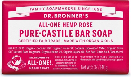 Dr. Bronners Rose såpe 140g