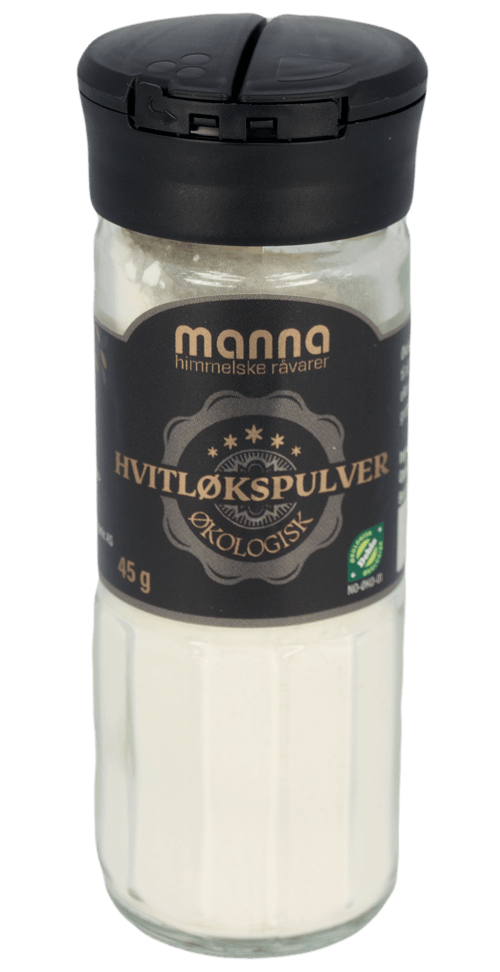 Hvitløkspulver, 45 g, økologisk, Manna