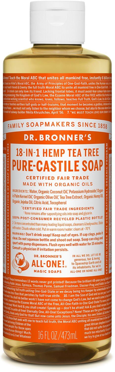 Dr. bronner tea tree såpe 475 ml