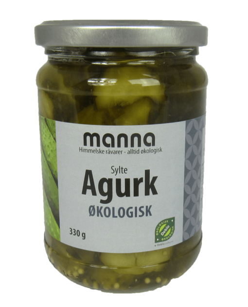 Manna Skivet Sylteagurk Øko - 330g