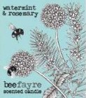 Beefayre - duftlys 200 g - watermint & rosemary