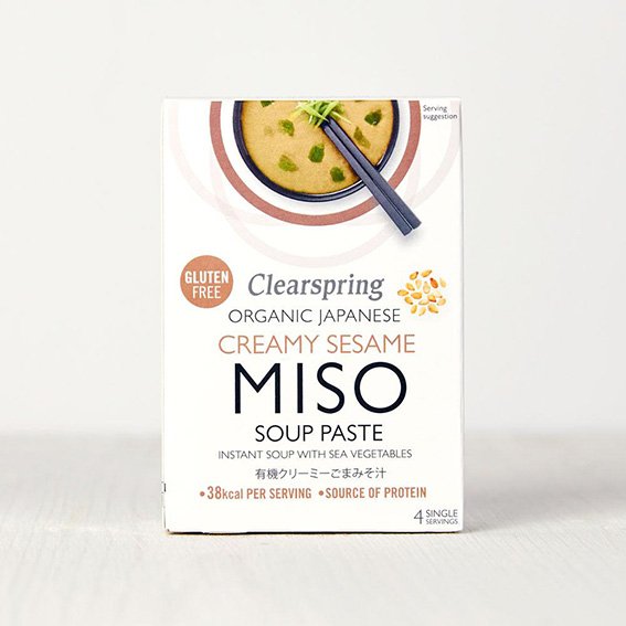 Clearspring Creamy Sesame Miso Soup - 4 x 15g